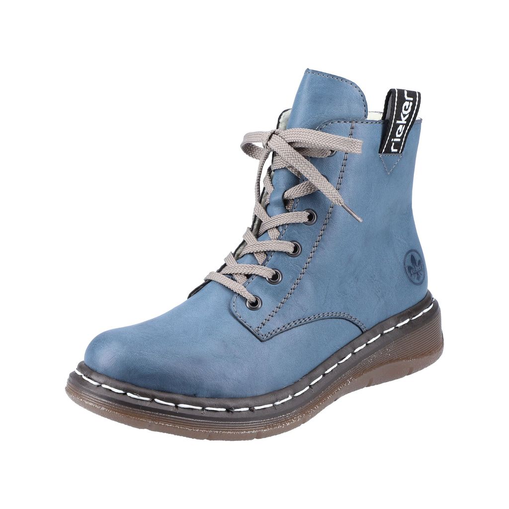 rieker stiefeletten damen blau