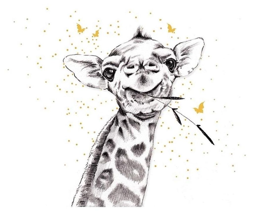 Vergoldetes Notizbuch „Giraffe“ – Clear Creations