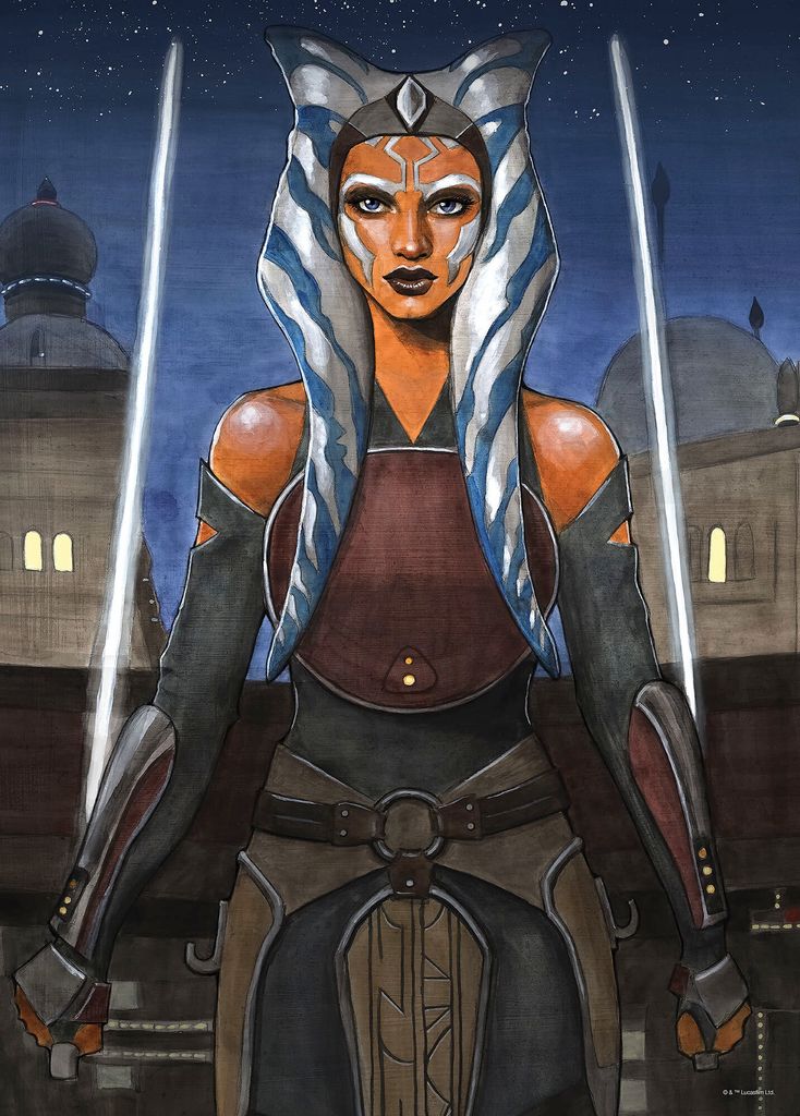 Wandbild - Star Wars Ahsoka - Größe 50 x 70 cm
