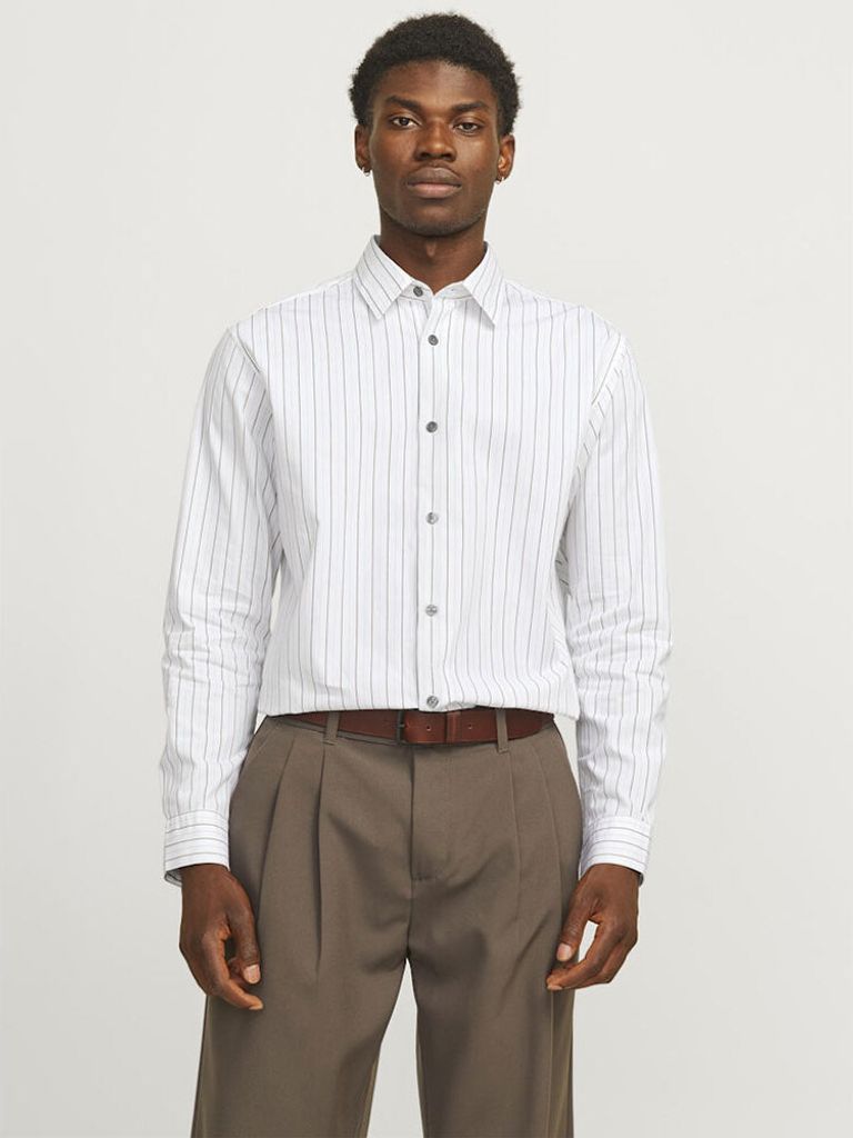 Jack & Jones Bushwick Stanley Langarmhemd Weiß XS Mann Weiß XS