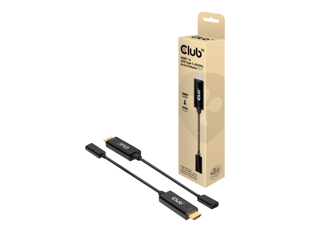 CLUB3D HDMI to USB Type-C 4K60Hz Active Adapter M/F, 0,22 Produktbild 
