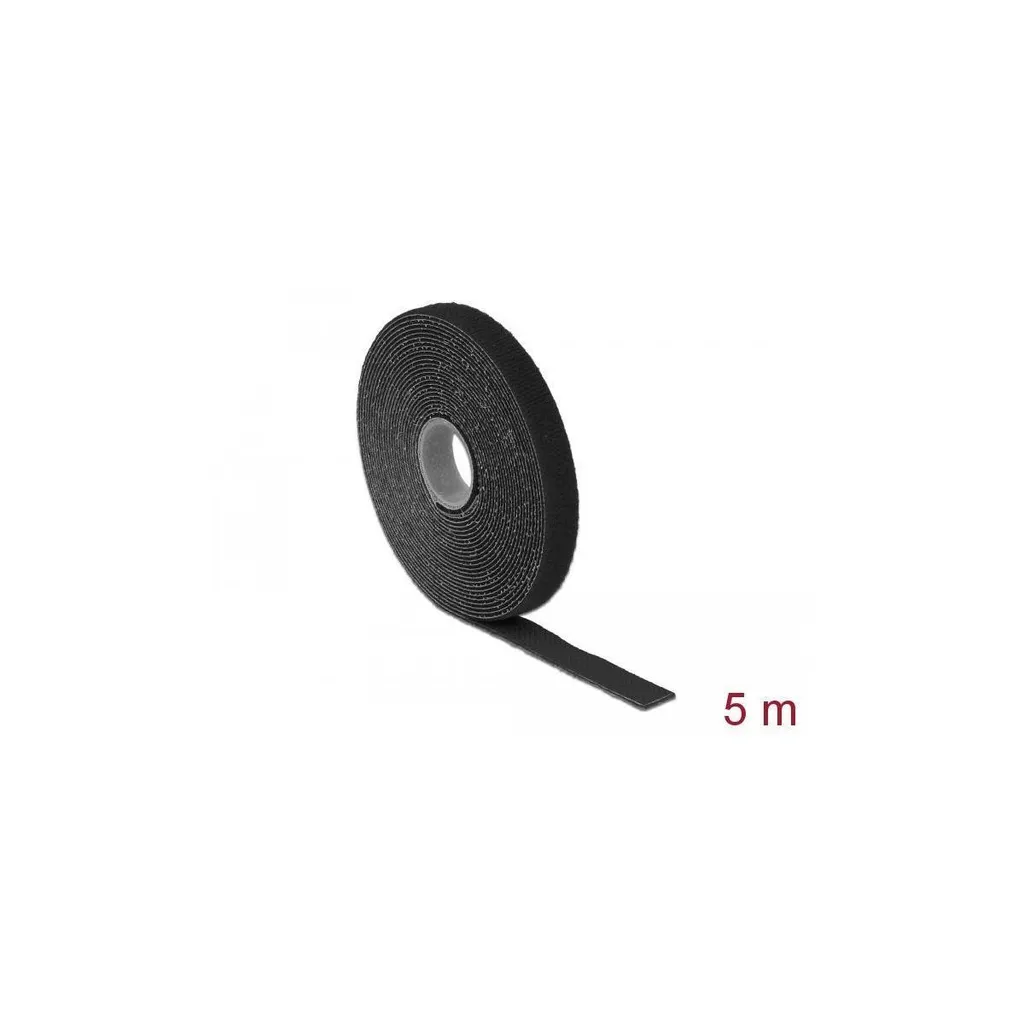 Rouleau de scratch serre-câbles 5m noir largeur 13mm pour multimédia