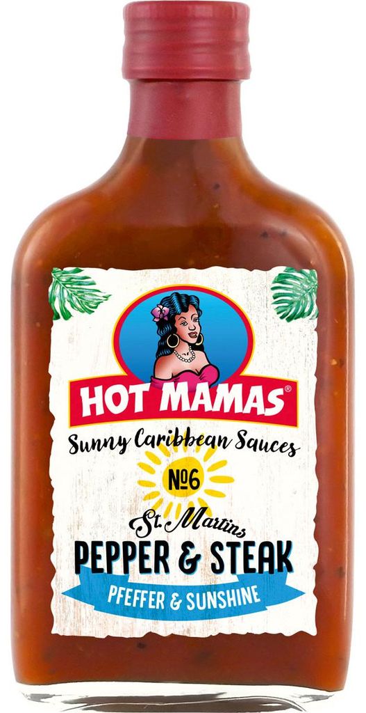HOT MAMAS Salsa caraibica soleggiata Pepe e bistecca in Immagine del prodotto 