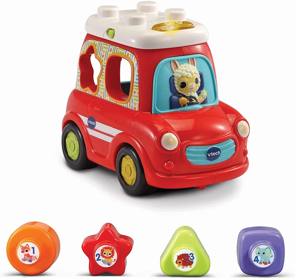 Jouet d'éveil premier âge voiture parlante rouge Vtech interactive 1-5 ans