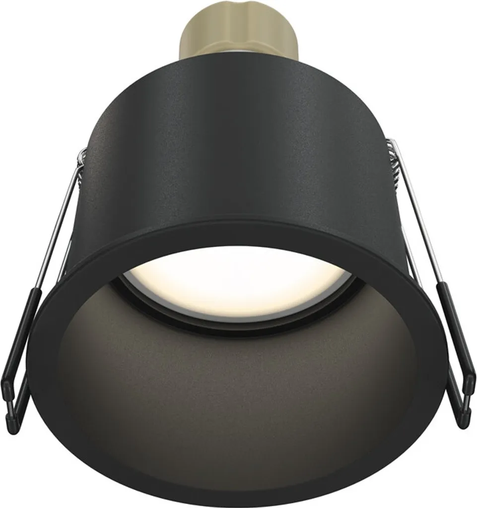 Maytoni Reif GU10 Faretto Incasso Nero Alluminio: Illuminazione Design