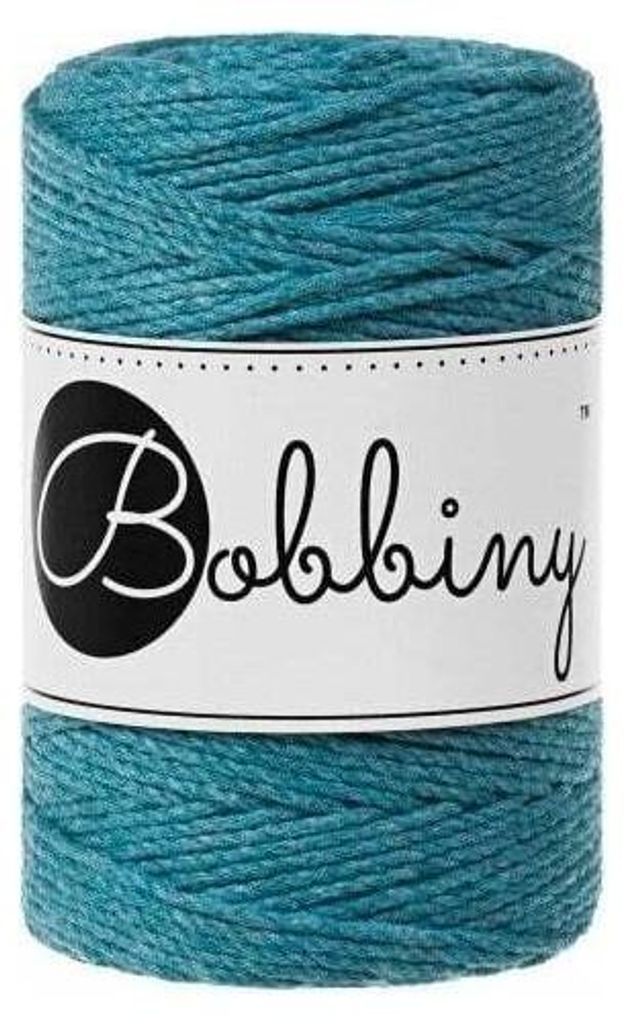 Bobbiny Macrame Rope 3ply 1,5mm 100m Teal Produktbild 