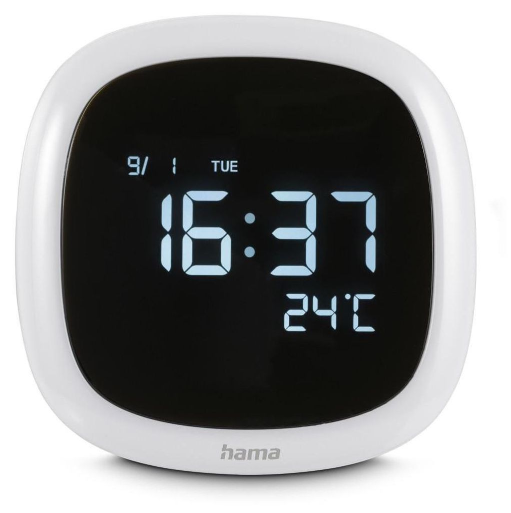 Hama Bora Bora, Digitaler Wecker, Weiß, Drinnen, 12/24 h, Produktbild 