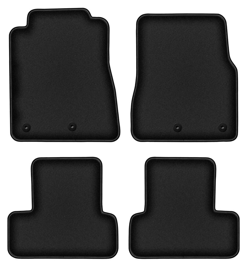 Premium Fußmatten Set Velours schwarz 4 tlg. für: Ford Mustang MK5 FL 2011-2014 Coupé