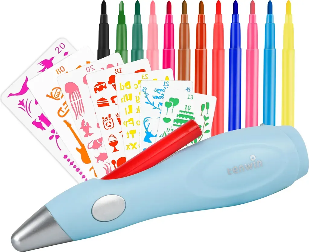 Kit Airbrush Électrique AFF 4243 pour Finir vos Dessins sans Effort