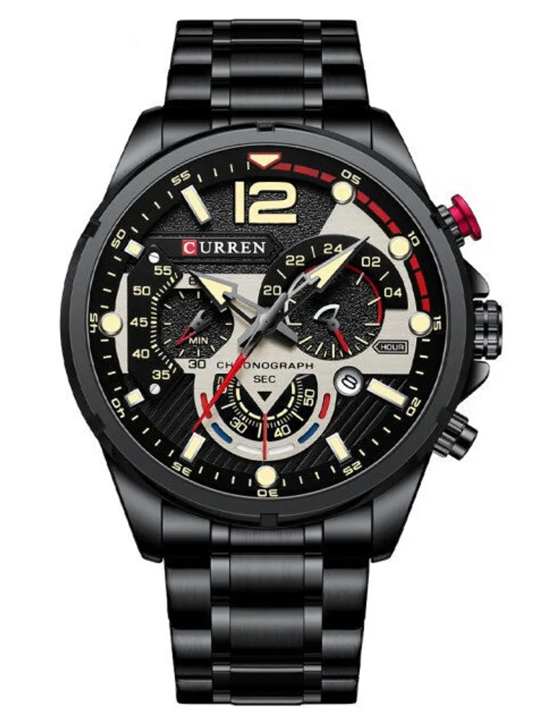 Orologio Curren Uomo 8395 Cronografo Acciaio Inossidabile - Lusso Accessibile