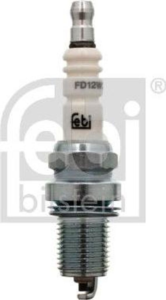 FEBI BILSTEIN 13409 Zündkerze Super OE 5962E2 kompatibel mit C-Klasse, CLK, E-Klasse, S-Klasse, SL, SLK, Kubistar, Clio, Rapid, Trafic, Twingo, Sa...