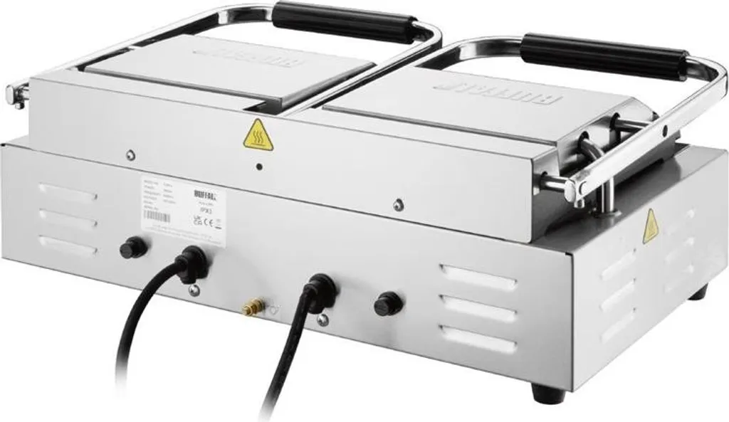 Buffalo Double Contact Grill Plaques Côtelées L519 Performance Pro
