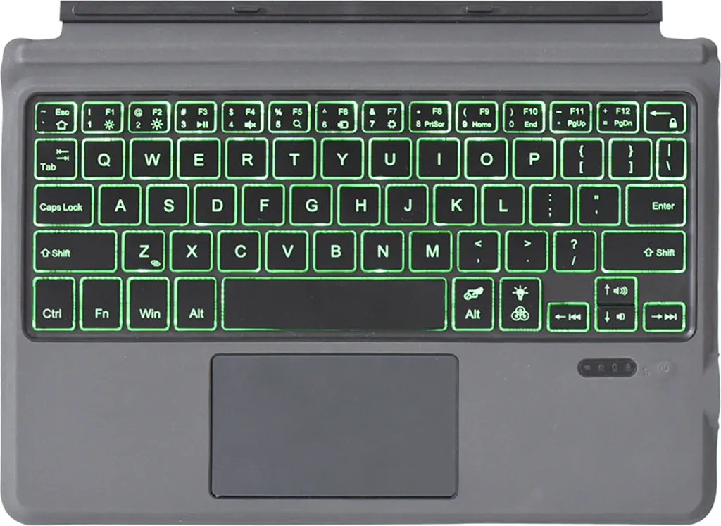 Clavier sans fil Surface Go 2 idéal pour le télétravail, ultra-portable LED
