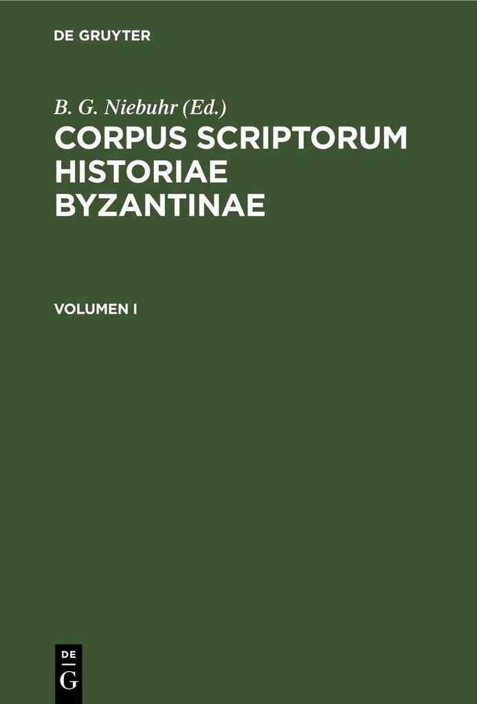 Corpus scriptorum historiae Byzantinae. Chronicon Paschale. Volumen I