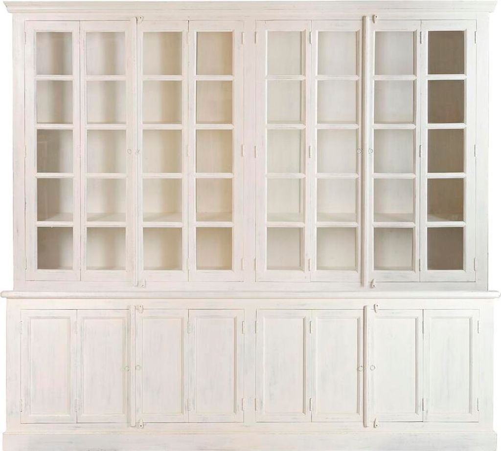 Displayständer Home ESPRIT Weiß Teakholz Mango-Holz 270 X 43 X 244 CM