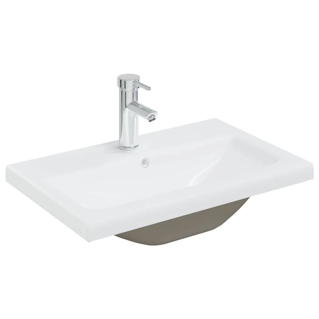 Offerta Lavabo Incasso vidaXL 61cm Ceramica Bianca + Rubinetteria