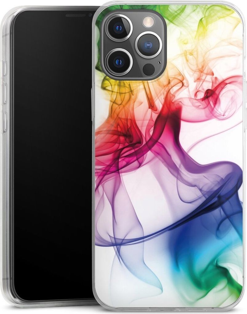 DeinDesign Slim Hülle für Apple iPhone 12 Pro Max Silikon Case Ultra Dünn Handyhülle Farbe Regenbogen Wasser