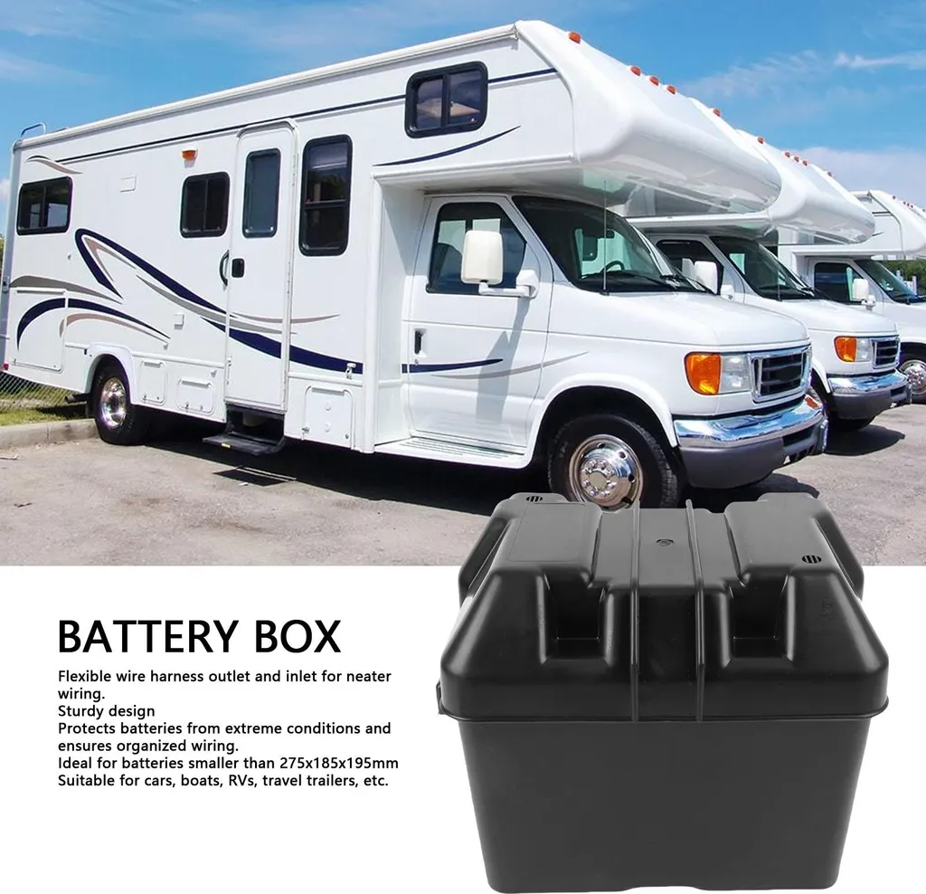Boîtier batterie 12V ultra-robuste avec sangle et matériel complet