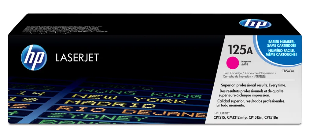 Toner HP CB543A Magenta 125A - Resa 1400 Pagine per LaserJet Color