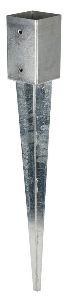 Einschlagbodenhülse verzinkt 71x71x750mm Einschlaghülse Bodeneinschlaghülse