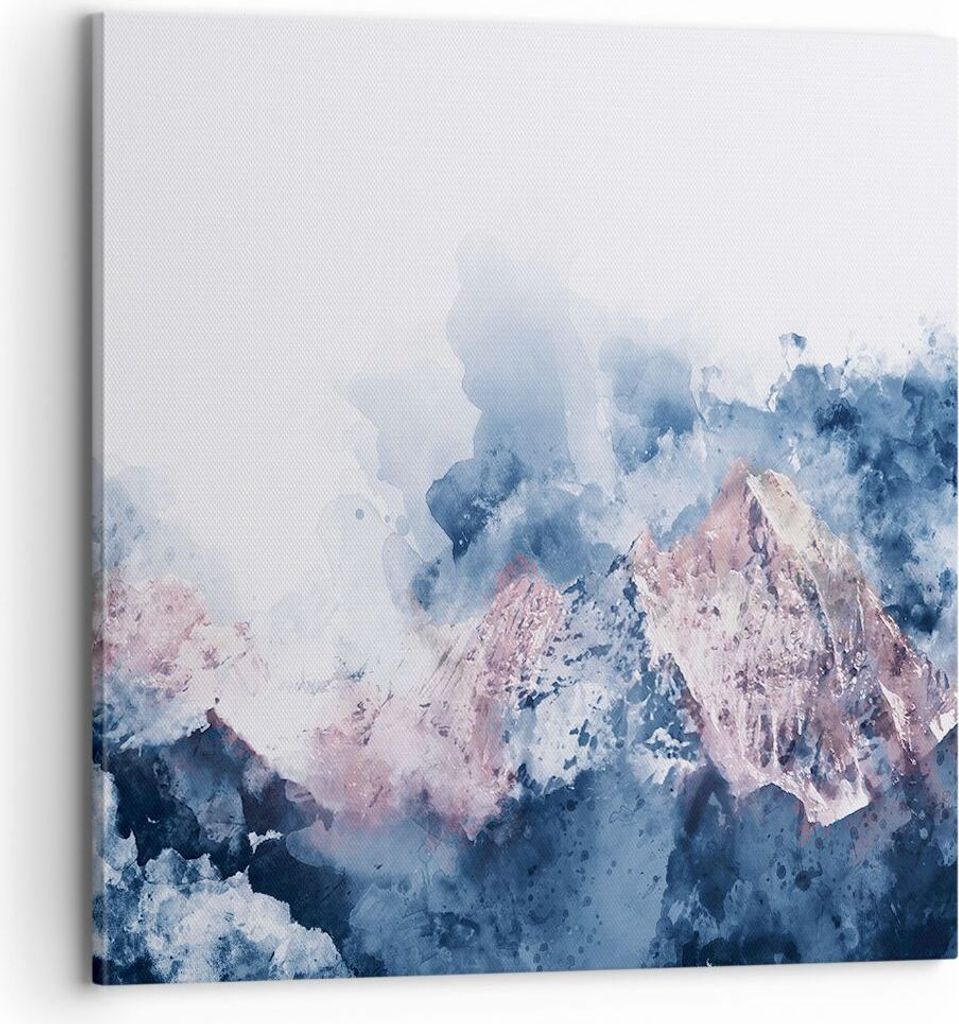 Bild auf Leinwand - Leinwandbild - Abstraktion modern - 70x70cm - Wand Bild - Wanddeko - Wandbilder - Leinwanddruck - Bilder - Kunstdruck - Wanddek...