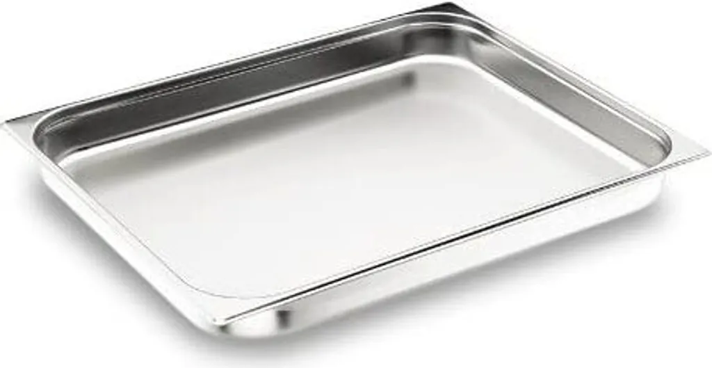Bac GN 2/1 Inox 40mm avec Bords Renforcés pour Restauration et Buffet
