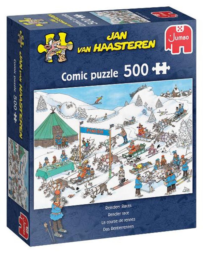 Jan van Haasteren - Rentier - Rennen - 500 Teile, 500 Produktbild 
