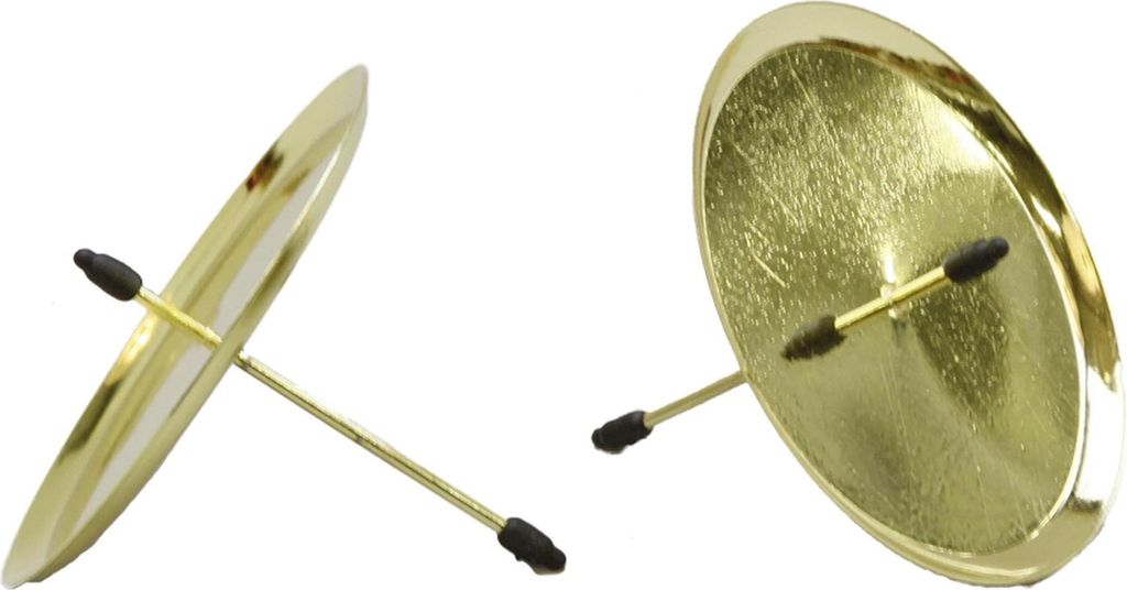 Kerzenhalter gold Ø8cm 4St 406653