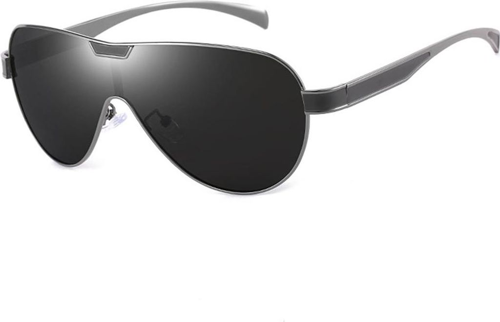 Pilotensonnenbrille Herren UV400 polarisierte Sportbrille mit ultraleichtem Metallrahmen