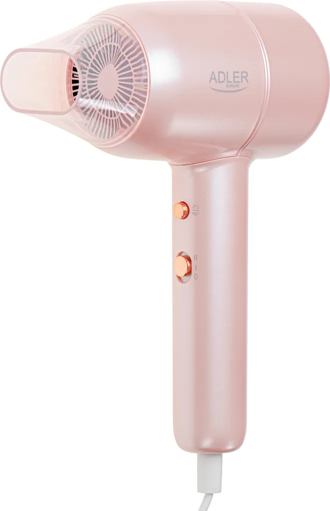 Sèche-cheveux de voyage Adler AD 2279p rose 1800W pour séchage ultra rapide