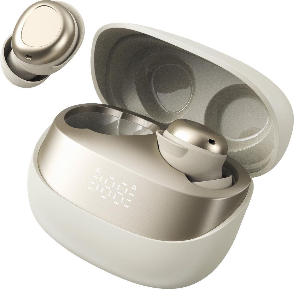 Drahtlose Bluetooth 5.3 TWS-Kopfhörer mit Mikrofon – Fone Bluetooth-Ohrhörer, Sport-Ohrstöpsel, Lauf-Headset für Apple und Xiaomi, beige