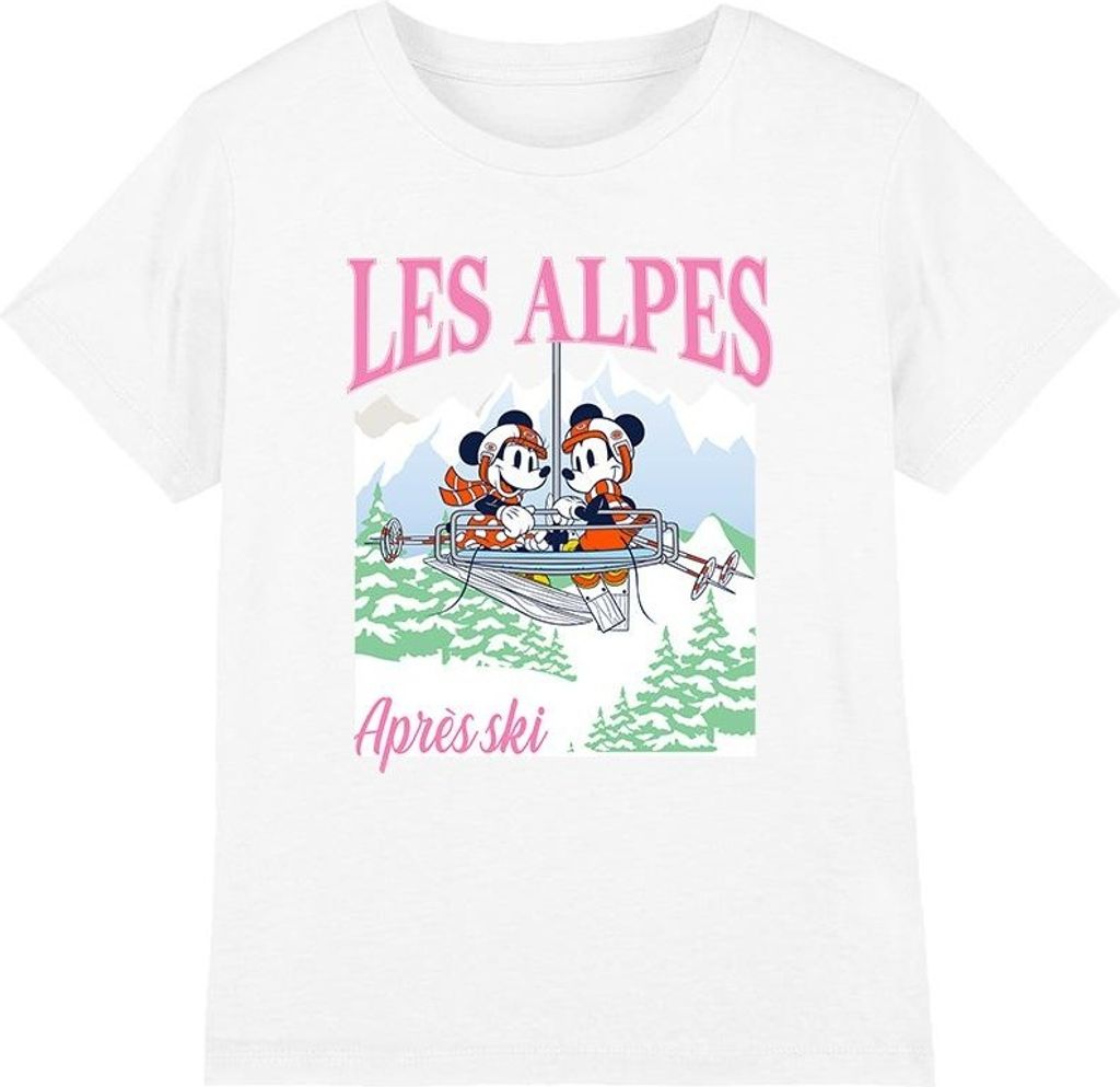 Disney - "Les Alpes" T-Shirt für Kinder TV3964 (128) (Weiß)
