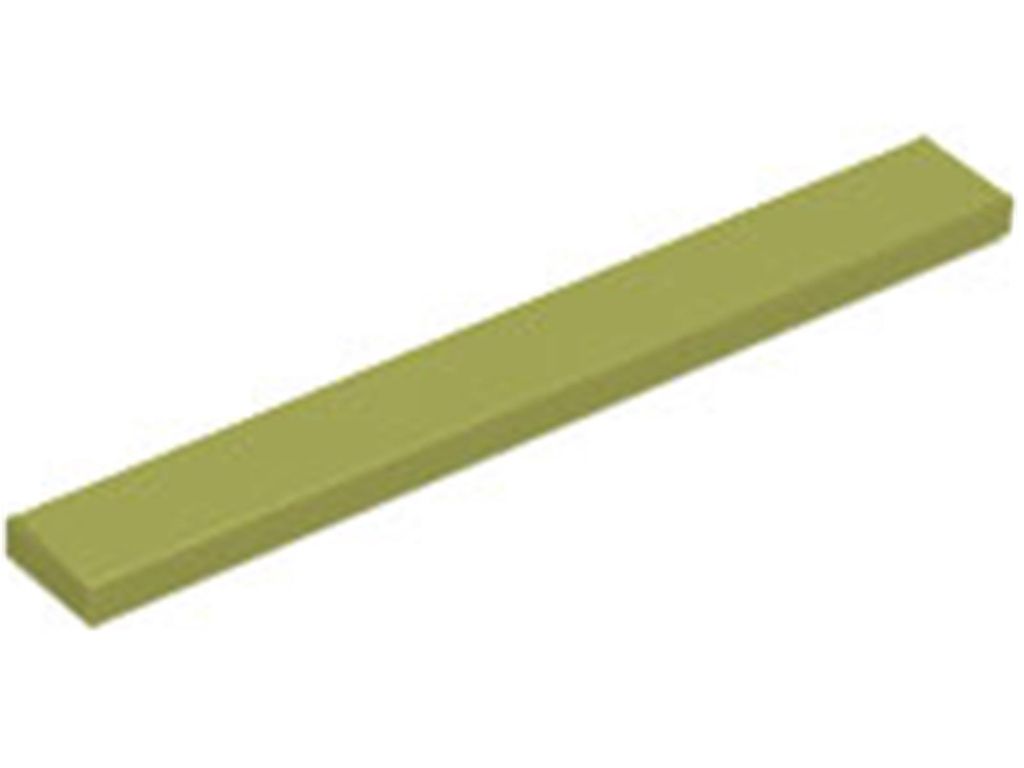 Lego 1x8 Fliesen 4162 - 100 Stück Olivegrün