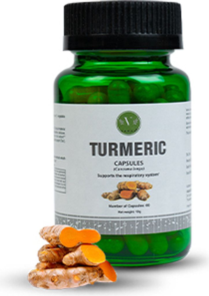 Vanan Turmeric Kapseln - Hilft bei der Unterstützung der Atemwege, der Gesundheit der Gelenke und der Normalisierung des Cholesterinspieg - Ayurvedic