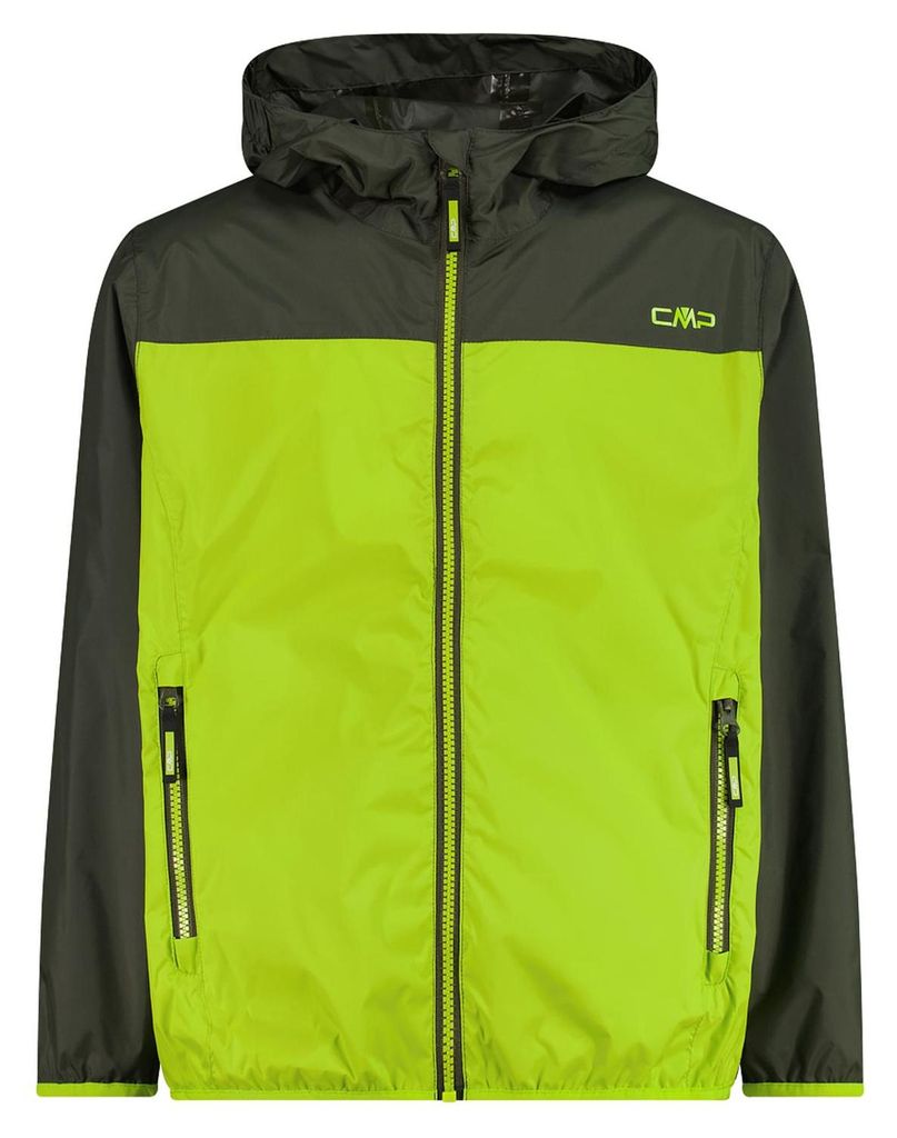CMP Kinder Regenjacke Pack Pocket mit Kapuze grün 140 Produktbild 