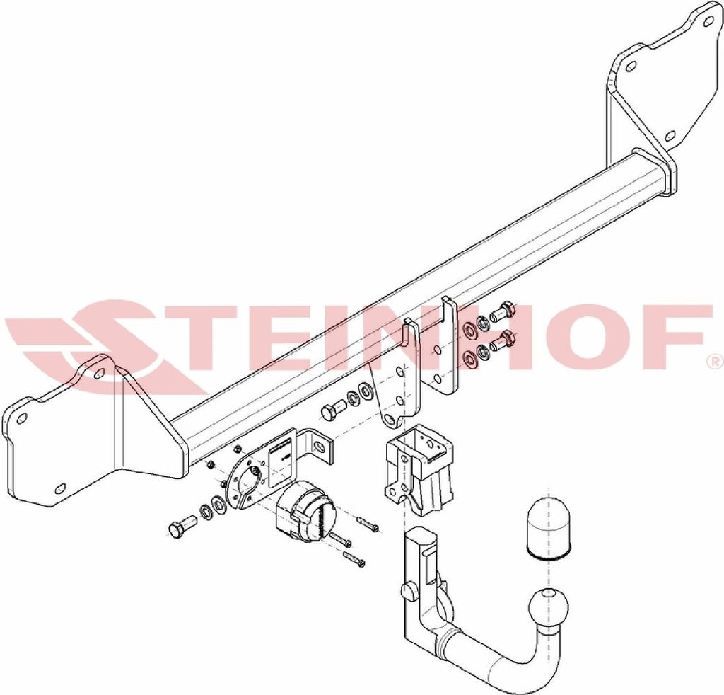 Z547212 Anhängerkupplung passend für MINI COOPER COUNTRYMAN 2010-05/2014 abnehmbar