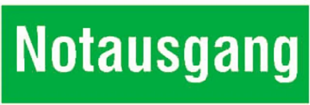 Panneau Sortie de Secours Haute Visibilité en PVC Durable 300x150 mm