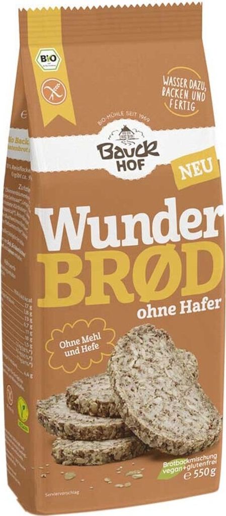 Bauckhof Wunderbrød Haferfrei -- 550g Produktbild 