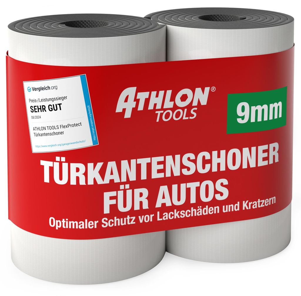 ATHLON TOOLS 2X Auto-Türkantenschutz (9mm) FlexProtect - je Produktbild 