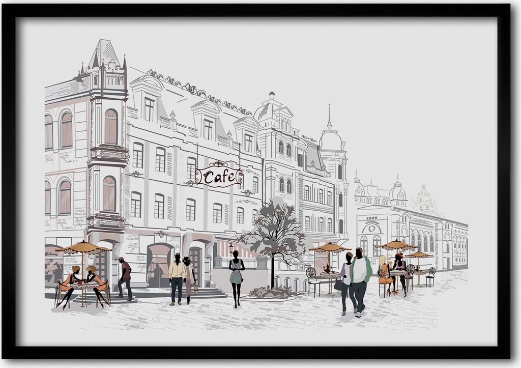 Bild - Bilder - Bilderrahmen - 70 cm x 50 cm - MDF-Rahmen, Produktbild 