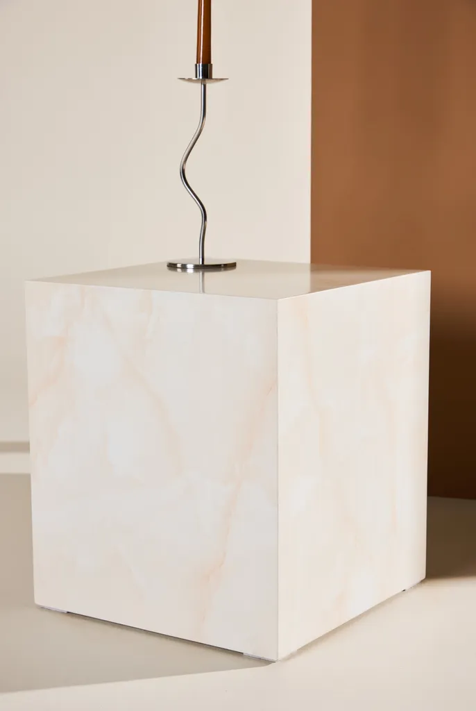Guéridon York jaune clair : petit meuble d'appoint décoratif et chic - 7
