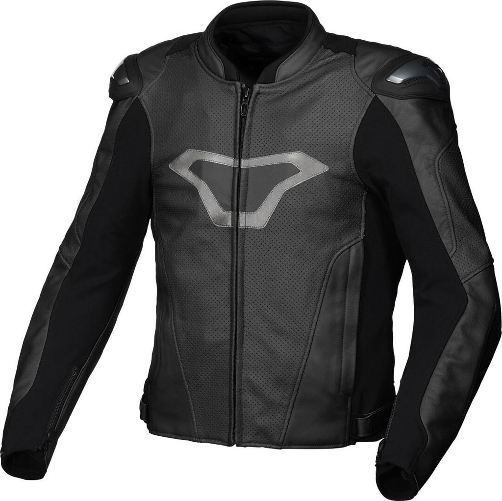 Macna Aviant Air perforierte Motorrad Lederjacke, schwarz, Produktbild 