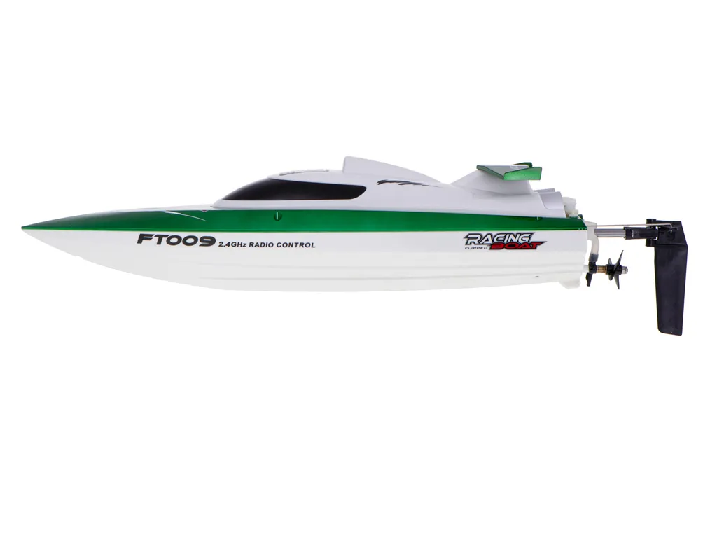 Bateau de Course RC FT009 Vert - Speedboat Rapide pour Lac et Étang - 2