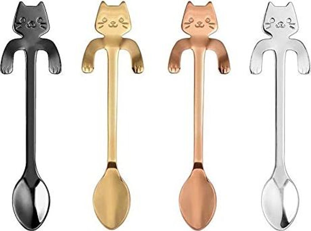 Katze Kaffeelöffel im 4er Set Produktbild 
