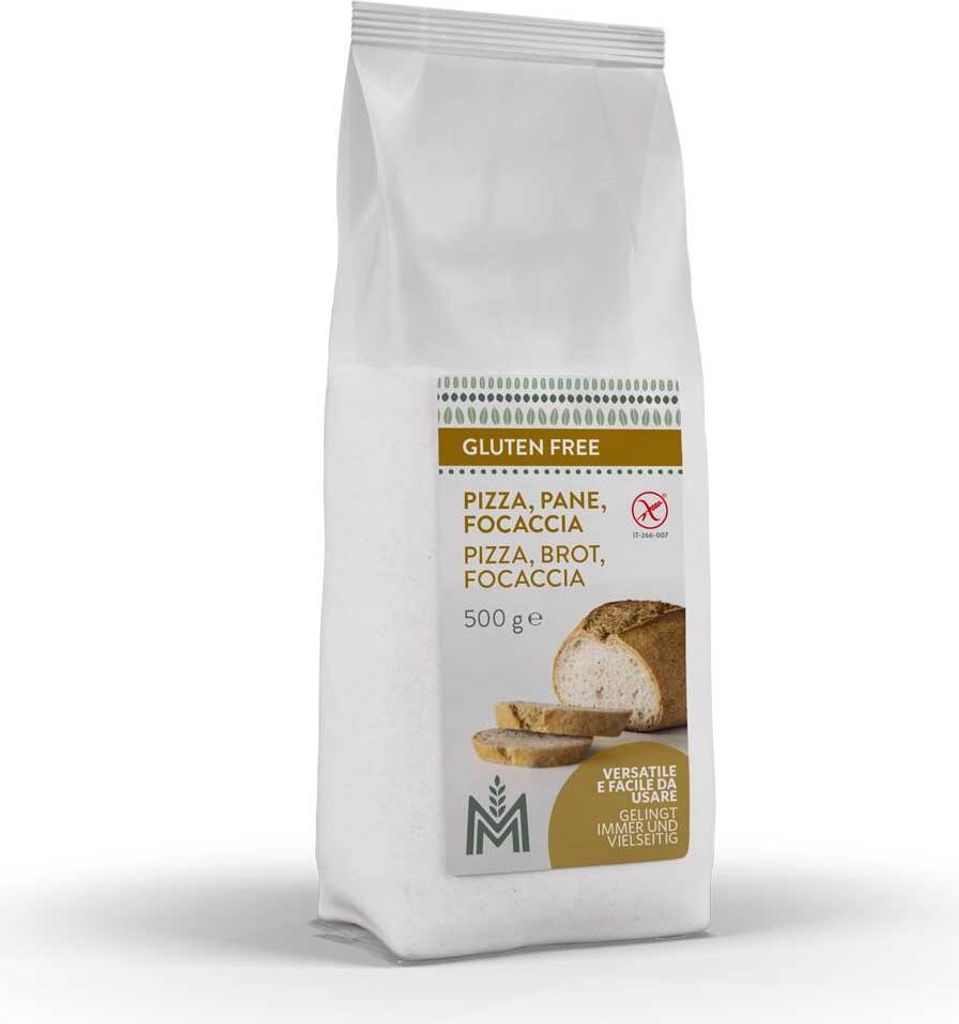Meraner Mühle Backmischung rustikal für Pizza, Brot und Focaccia 500g