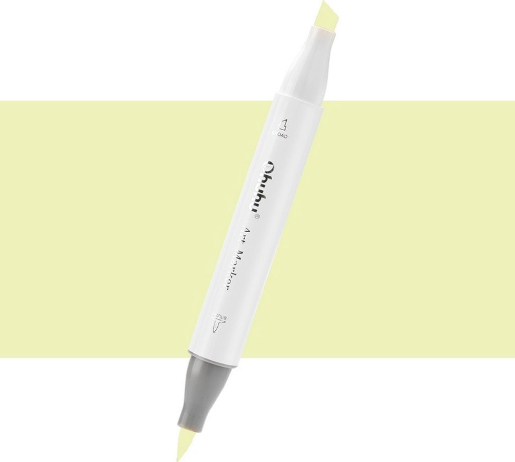 Marqueur à alcool double-face OHUHU Brush & Chisel, GY7 Image du produit 