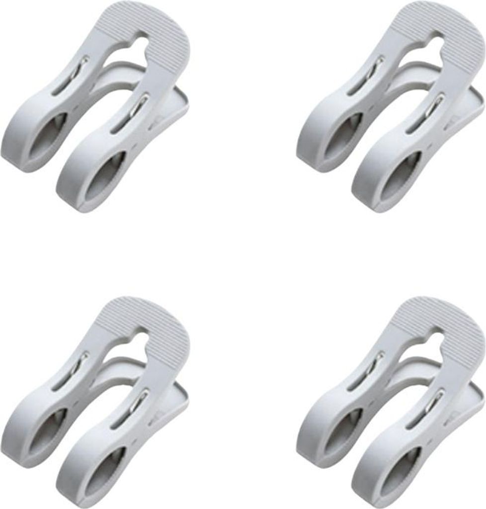 INF Mehrzweck-Quilt-/Wäschetrockner-Clips - 4er-Set Grau