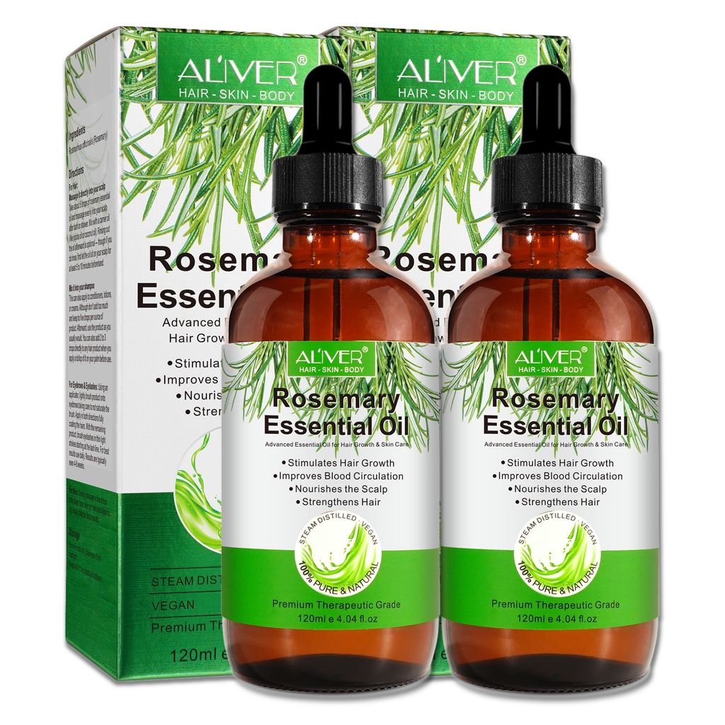 Rosmarinöl Ätherisches Öl Haarwachstum Haarpflege Hautpflege Vegan, Set 2x 120ml
