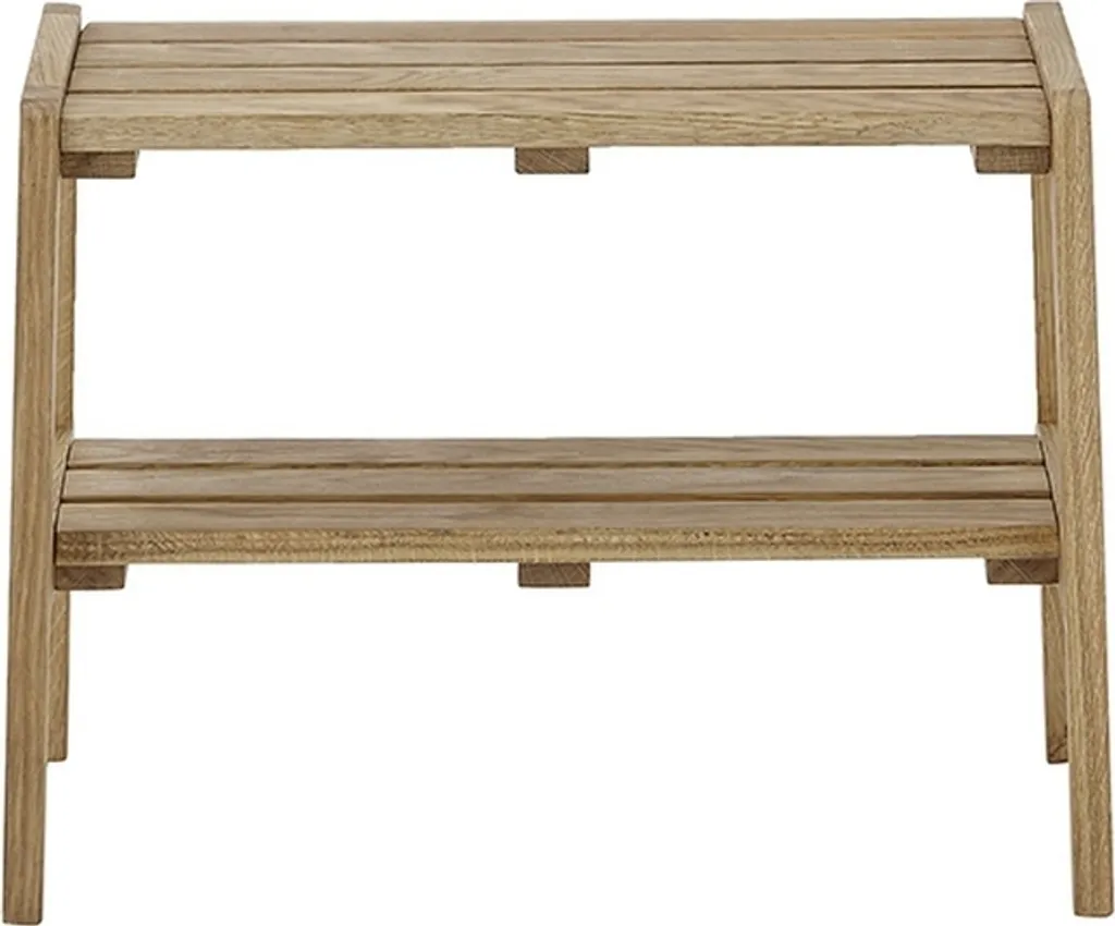 Banc gain de place BANTRY en bois massif pour optimiser un petit couloir