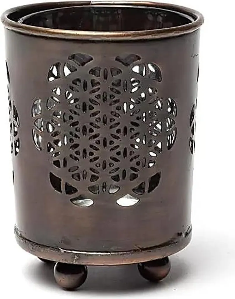 Pack 4 Bougeoirs Fleur de Vie 6x5 cm - Ambiance Zen et Déco Sereine